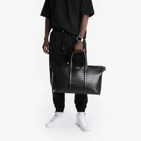 Weekend Bag / Croco Embossed