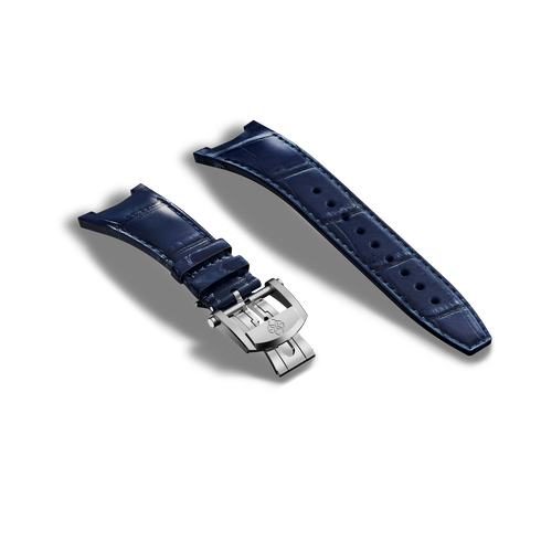 Automatic Watch Strap / Alligator - Blue