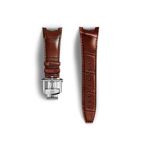 Automatic Watch Strap / Alligator - Brown