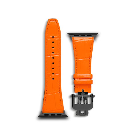 Apple Watch Strap / Leather - Orange