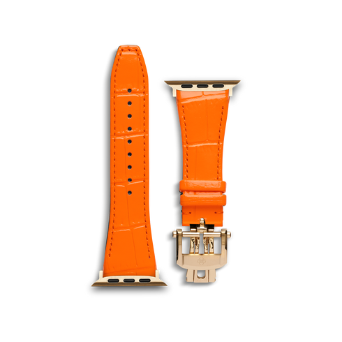 Apple Watch Strap / Leather - Orange