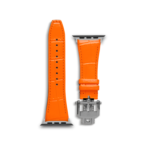 Apple Watch Strap / Leather - Orange