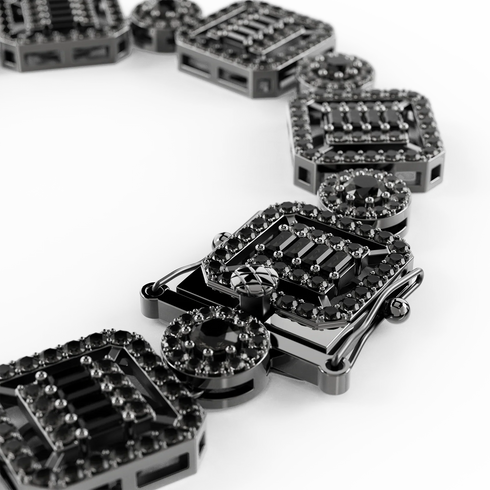 Necklace - Halo Black