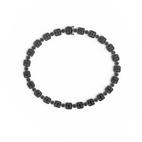 Necklace - Halo Black