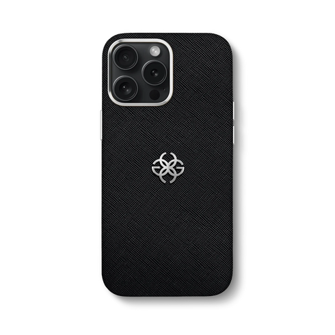 iPhone Case 15 - Saffiano Leather logo