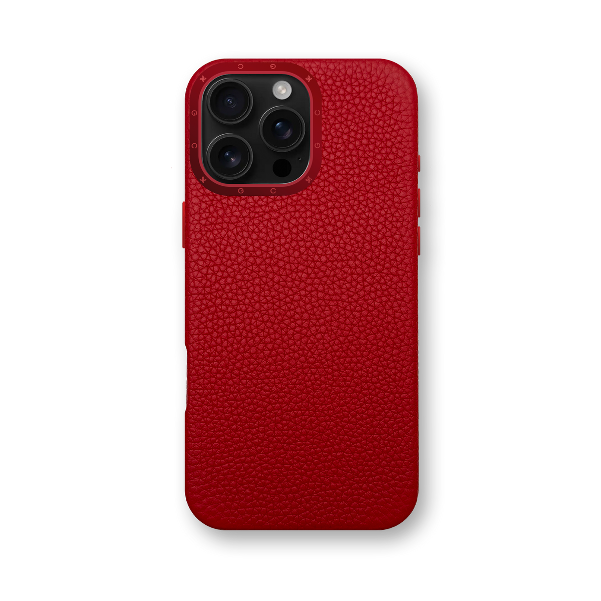 GOLDEN CONCEPT iPhone 16 Pro Max ケース レッド Premium Calf Leather iPhone Cases | GOLDEN CONCEPT™