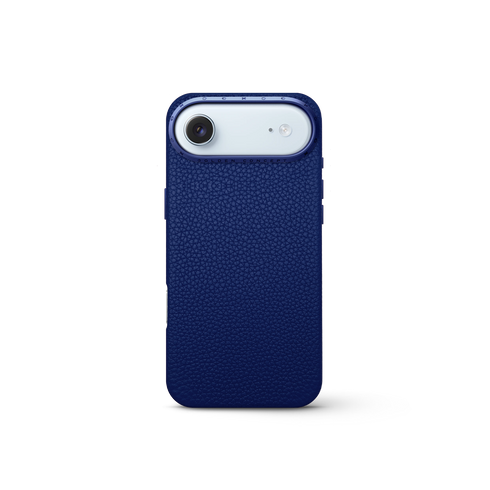 iPhone Case 17 - Full-Grain Leather - Deep Blue