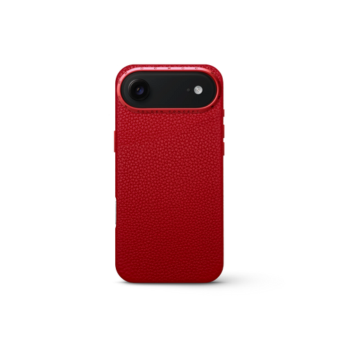 iPhone Case 17 - Full-Grain Leather - Cherry