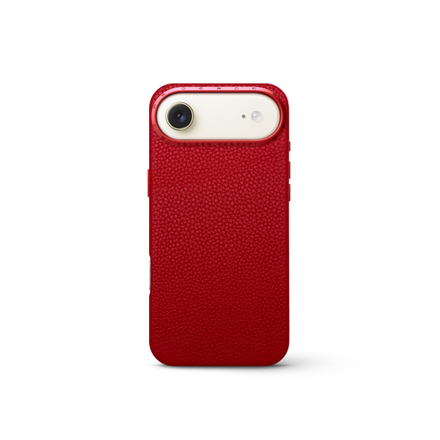 iPhone Case 17 - Full-Grain Leather - Cherry