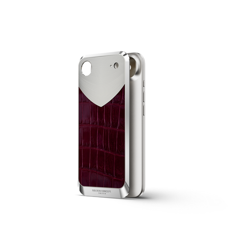 iPhone Case / RST17 - Magnetic Shield Alligator - Maroon