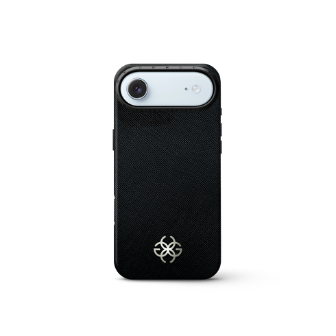 iPhone Case 17 - Saffiano Leather Logo
