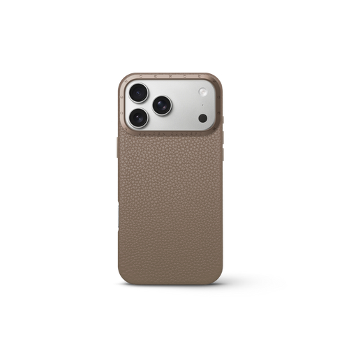 iPhone Case 17 - Full-Grain Leather - Sand