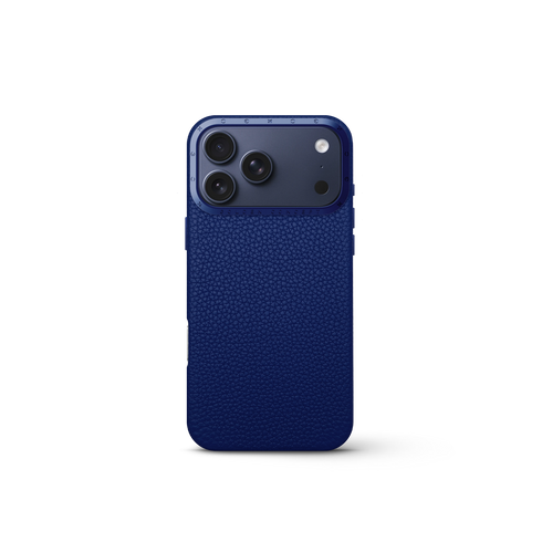 iPhone Case 17 - Full-Grain Leather - Deep Blue