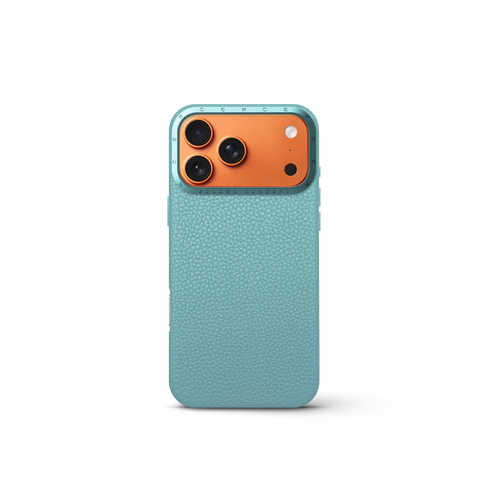 iPhone Case 17 - Full-Grain Leather - Sky