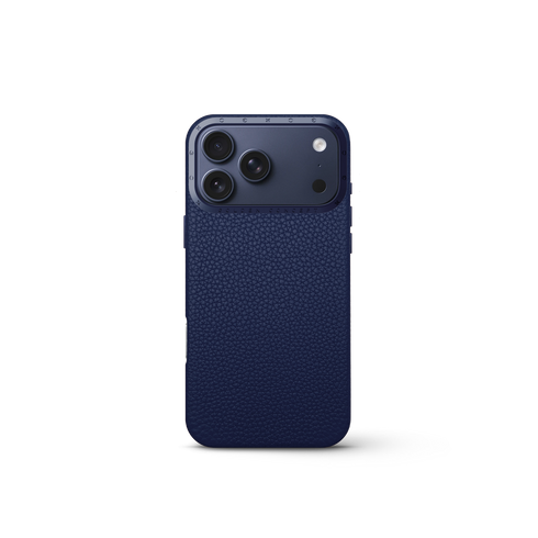 iPhone Case 17 - Full-Grain Leather - Midnight Blue
