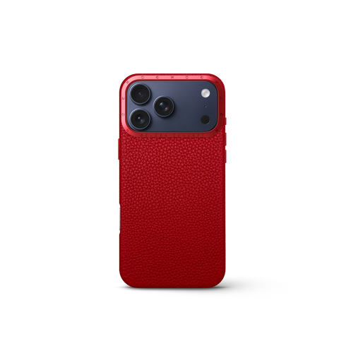 iPhone Case 17 - Full-Grain Leather - Cherry