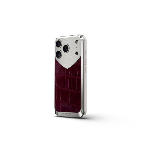 iPhone Case / RST17 - Magnetic Shield Alligator - Maroon