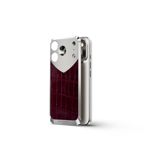 iPhone Case / RST17 - Magnetic Shield Alligator - Maroon