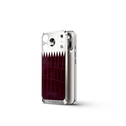 iPhone Case / RST17 - Magnetic Shield Alligator - Maroon Heritage