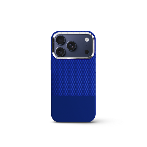 iPhone Case 17/18 - Vegan Leather - Deep Blue