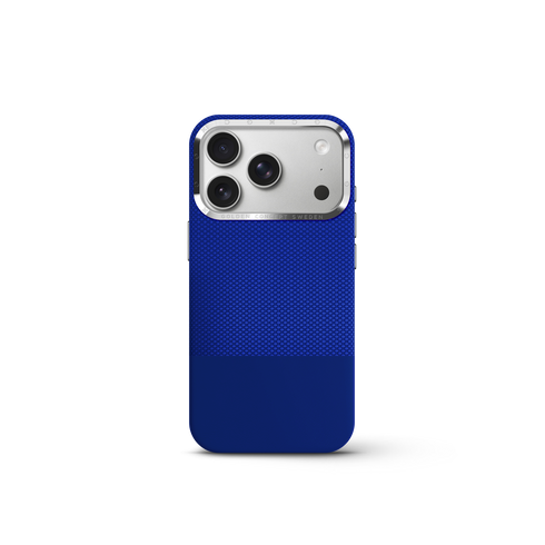iPhone Case 17/18 - Vegan Leather - Deep Blue