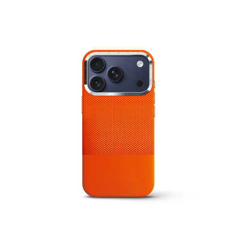 iPhone Case 17/18 - Vegan Leather - Orange