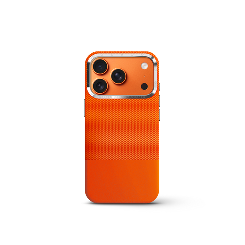 iPhone Case 17/18 - Vegan Leather - Orange