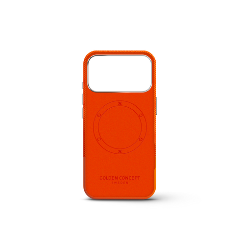 iPhone Case 17/18 - Vegan Leather - Orange
