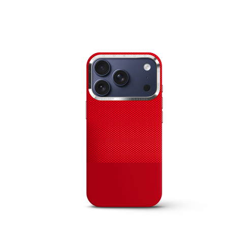 iPhone Case 17/18 - Vegan Leather - Red