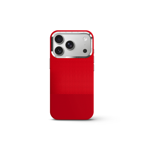 iPhone Case 17/18 - Vegan Leather - Red