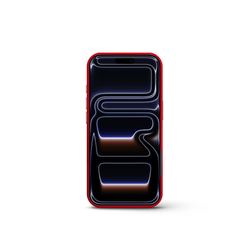 iPhone Case 17/18 - Vegan Leather - Red