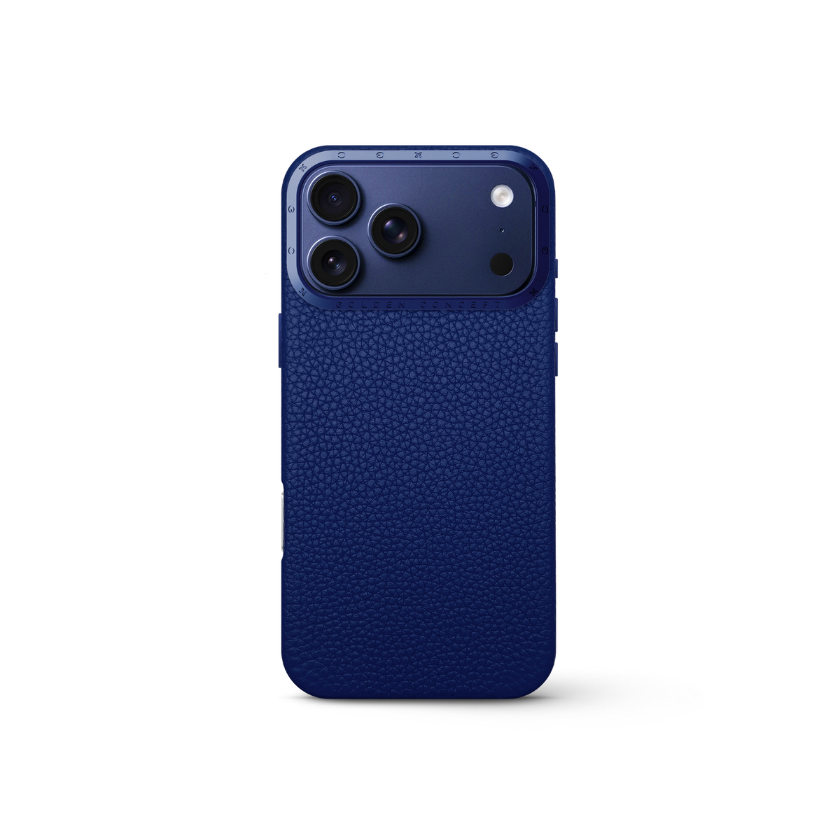 Deep Blue Leather Case, iPhone 17 Pro, Pro Max & Air | GOLDEN CONCEPT™