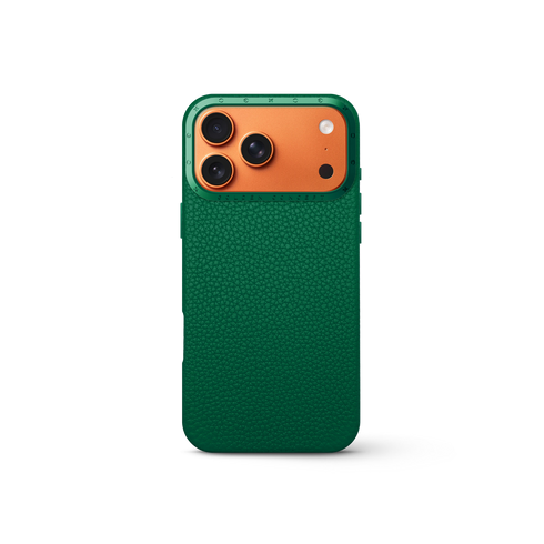 iPhone Case 17 - Full-Grain Leather - Evergreen