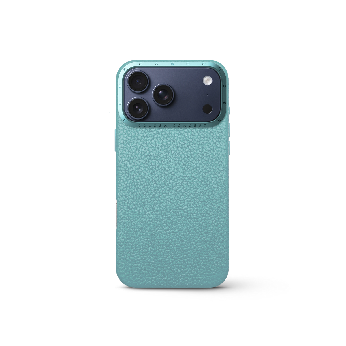 Sky Blue Leather Case, iPhone 17 Pro, Pro Max & Air | GOLDEN CONCEPT™