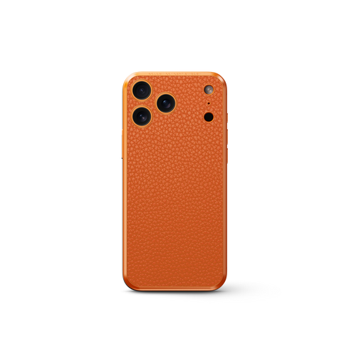 iPhone Case 17 / Magnetic Shield - Full-Grain Leather - Orange