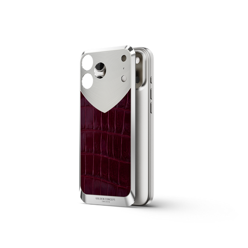 iPhone Case / RST17 - Magnetic Shield Alligator - Maroon