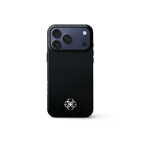 iPhone Case 17 - Saffiano Leather Logo