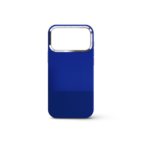 iPhone Case 17/18 - Vegan Leather - Deep Blue