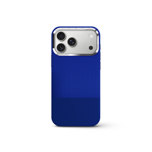 iPhone Case 17/18 - Vegan Leather - Deep Blue