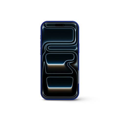 iPhone Case 17/18 - Vegan Leather - Deep Blue