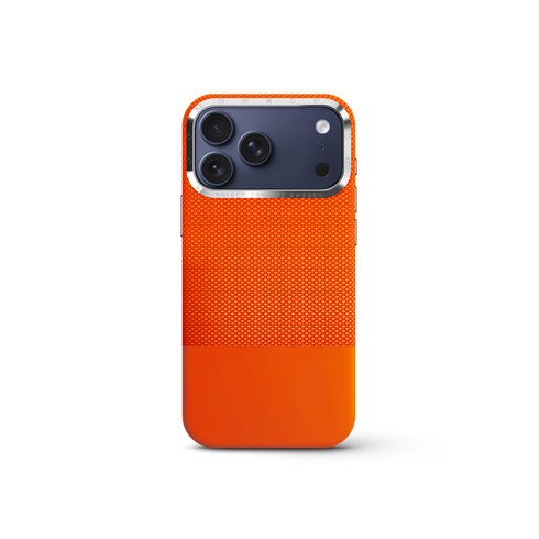 iPhone Case 17/18 - Vegan Leather - Orange