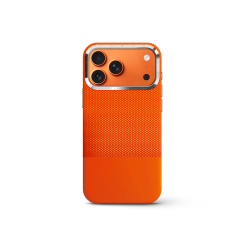 iPhone Case 17/18 - Vegan Leather - Orange