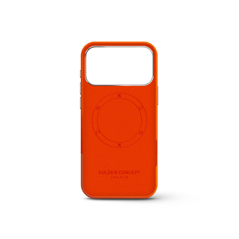 iPhone Case 17/18 - Vegan Leather - Orange