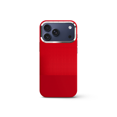 iPhone Case 17/18 - Vegan Leather - Red