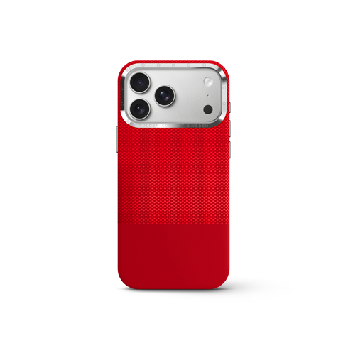 iPhone Case 17/18 - Vegan Leather - Red