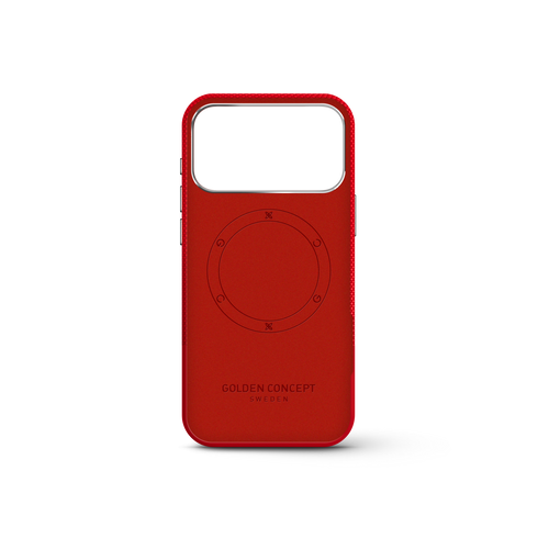 iPhone Case 17/18 - Vegan Leather - Red