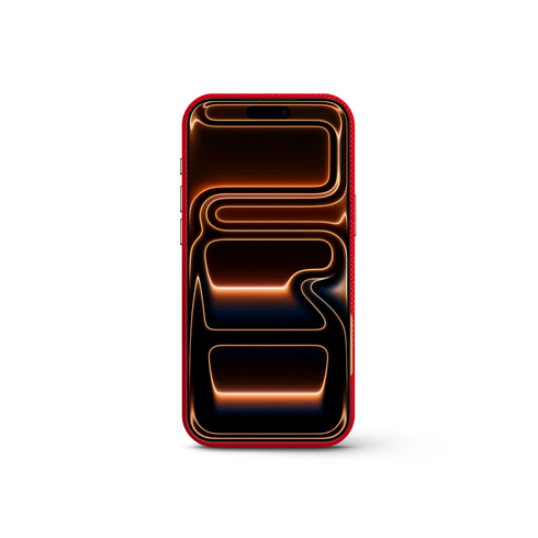 iPhone Case 17/18 - Vegan Leather - Red