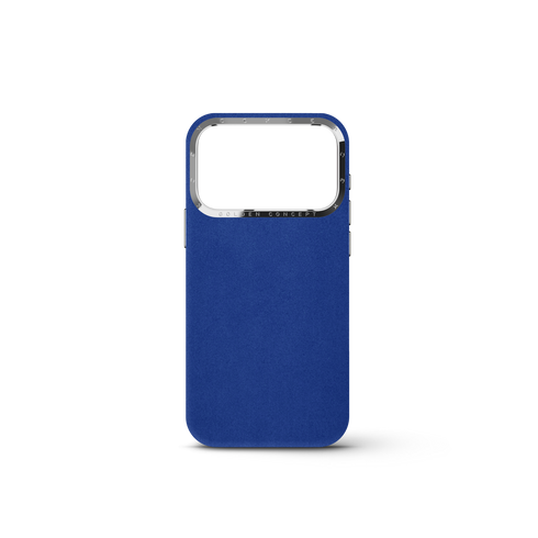 iPhone Case 18 & 17 - Alcantara - Midnight Blue
