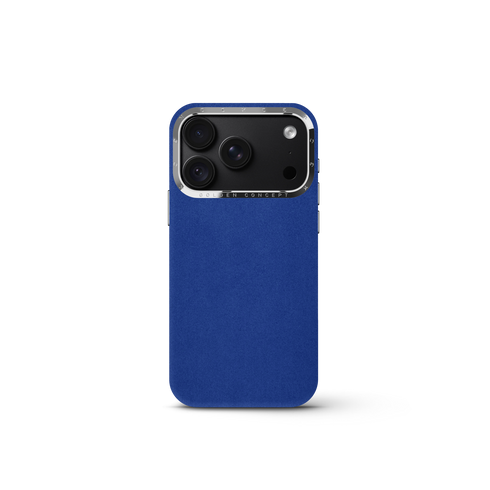 iPhone Case 18 & 17 - Alcantara - Midnight Blue