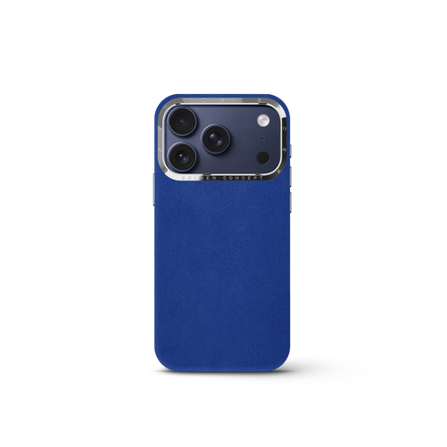 iPhone Case 18 & 17 - Alcantara - Midnight Blue